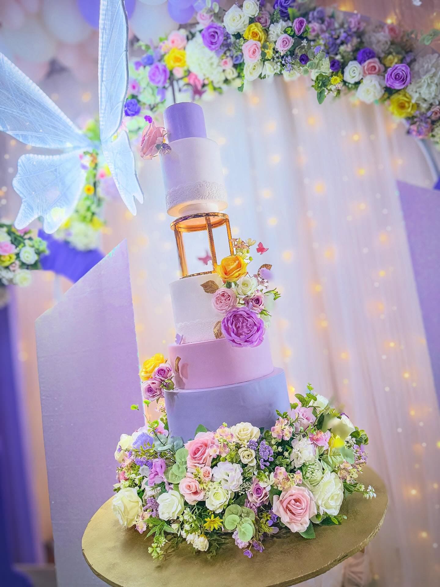 Decoración elegante para fiesta de quince años